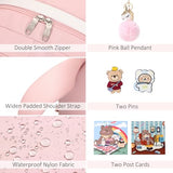 Backpack for Girls with Accessories Laptop Bookbags 16 Inch Kawaii Kids Elementary Middle High School Bag College Travel Daypack Gifts for Teens Women Students (Pink)