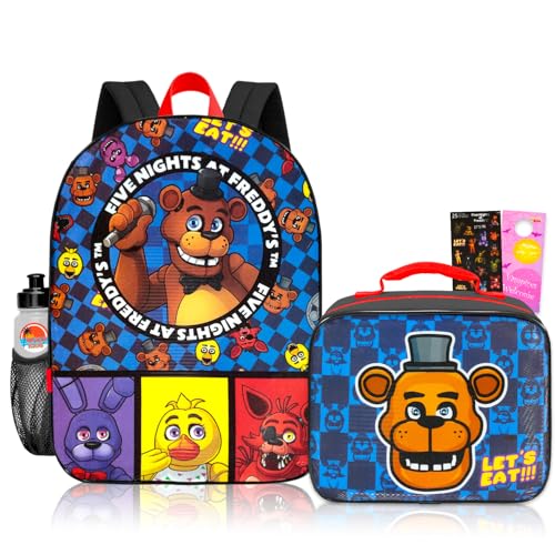 Five Nights at Freddy's Backpack with Lunchbox Set for School Bundle + More | Backpacks4Less