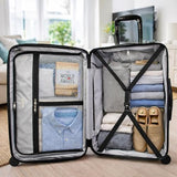 World Traveler Dejuno Tonal 28-Inch Polycarbonate Lightweight Hardside Expandable Spinner Luggage Suitcase with TSA Lock - Onyx
