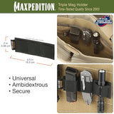 Maxpedition Modular 3-Clip Holster (Black)