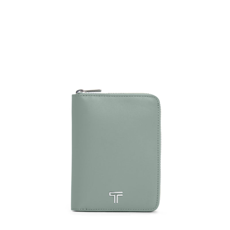 TUMI - Belden Zip-Around Passport Case - Leather Travel Wallet and Organizer - With Document & Passport Holder - Thyme