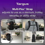 Targus 15-16” Work+ EcoSmart Backpack – Detachable Tech Organizer, Lockable Zippers, Recycled Materials, 23L Capacity, Water Bottle Pocket, Anti-Theft Design - TBB657GL