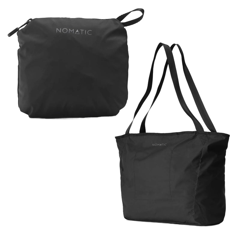 NOMATIC Navigator Collapsible Tote Bag - 28L Black - Unisex Adults - Perfect for Travel, Work, or Gym