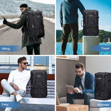 WITZMAN Travel Backpack for Men Large 3-in-1 Carry-on Bag