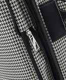 London Fog Cambridge 29" Expandable Spinner, Black White Houndstooth