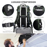 WITZMAN Travel Backpack for Men 45L Convertible Bag Fits 17" Laptop