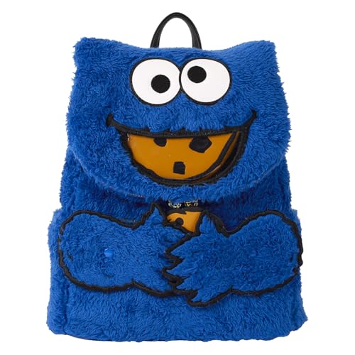 Loungefly Sesame Street Cookie Monster Plush Mini Backpack