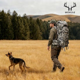 MOXULE Pro 3600 Camo Frame Backpack - Meat Hauler Pack with Rain Cover for Outdoor