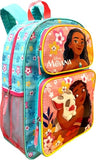 Fast Forward Disney Moana 16" Large School Backpack with Multiple Pockets