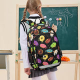 Meocouoe Kids Doughnut Backpack for Boys Girls Schoolbag Children Teens Elementary Middle School Bags Lightweight Student Bookbag