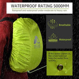 Unigear Backpack Rain Cover Waterproof Rating 5000mm Ultraportable and Durable with 2 Anti-Slip Buckle Strap, Integrated Carry Pouch Design (Green, X-Large)