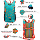 AUUEYY Lightweight Cycling Hydration Backpack,Large Capacity Pack for Travel,Hiking,Climbing,Skiing,Running Daypack for Men Women (Green)