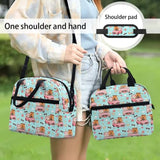 Forchrinse Capybara Backpack for Girls 8-10 10-12 Cute Axolotl School Backpack with Lunch Box Pencil Case Water Bottle Sleeve 4 in 1 Set Kids Bookbag for Elementary Japanese-Style School Bag