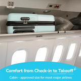 TIBIBOO Ride On Suitcase for Kids, Kids Ride On Luggage, 20” Carry On Kids Luggage with Wheels, Hard Shell Travel Suitcase for Ages 3–7