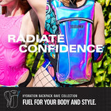 Sojourner Rave Black Hydration Pack - Hydration Backpack - Hydropack with 2L bladder - Water Backpack for Festivals, Hiking, Running, Biking and more