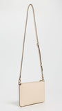 Tory Burch Women's Mercer Pebbled Wallet Crossbody, New Cream, One Size
