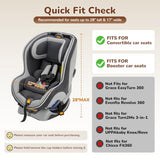 YOREPEK Foldable Car Seat Travel Bag for Airplane with 2 Wheels