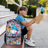 CustomWish Kids Backpack for Boys Baseball Drip Backpacks for Kids Teens Team, Lightweight Large Capacity Cool Back to School Supplies