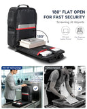 RoyalAnt Work Backpack for Men, 16 Inch Professional Tech Laptop Backpack with Dual USB Charging Ports, TSA Friendly Water-Resistant Carry On Backpack for Commute, College & Business Trips, Black