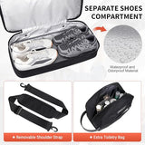 WITZMAN Nylon Duffle Bag for Men 55L with Toiletry Bag Sets Overnight Bag