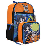 BIOWORLD Unisex Naruto Sasuka & Naruto 5-Piece Backpack Set (Little Kid/Big Kid), Blue, One size