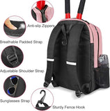 Ytonet Tennis Bag Tennis Backpack for Women Men 2 Rackets with Insulated Pocket Ventilated Shoe Compartment
