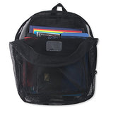 Transparent Mesh Backpacks for School Kids, Beach, Travel - Mesh See Through Backpack with Padded Straps Large
