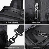 WITZMAN Sling Bag for Men Convertible Sling Backpack with USB Charging Port