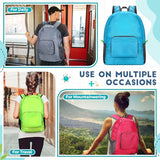 Eccliy 50 Pack Backpacks in Bulk 17 Inches Wholesale Back Pack Basic Backpack for adult Lightweight Outdoor Travel Bookbags(5 Colors)