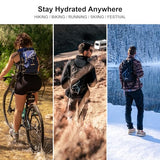 EVERFUN Hydration Backpack 18L Hiking Water Backpack with Water Bladder 2L, Women Men Hydration Pack Insulated Daypack Lightweight Hydropack with Rain Cover for Hiking, Cycling, Running, Festivals