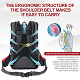 INOXTO lightweight Hiking Backpack 35L/40L Hiking Daypack with Waterproof Rain Cover for Travel Camping Outdoor Men and Women