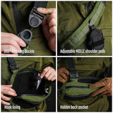 TACTICAL_GEEK Cache L3 EDC Sling Bag Chest, Lightweight Shoulder Daypack, 500D Nylon, Travel Hiking Concealed Carry,Crossbody Bag, Tactical Backpack, Hiking Ambidextrous Strap Green