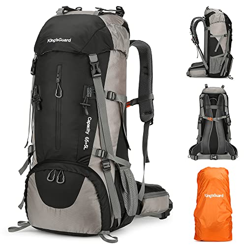 King'sGuard 70L Hiking Backpack with Rain Cover Lightweight Waterproof Travel Camping Backpack Large Backpacking Pack for Men and | Backpacks4Less