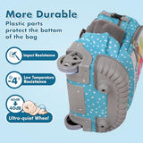 Tilami Rolling Backpack for Kids 18 inch Boys and Girls Laptop Backpack,Blue