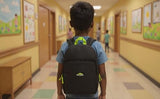 Trail maker 15 Inch Backpack for Kids, Preschool, Elementary & Middle School Students – Spacious Bookbag with Large Front Pocket, Adjustable Straps, Fits up to 13 Inch Laptop (Black Neon)