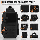 flipfit X-PAC Fishing Sling Bag 6L Waterproof Crossbody Tackle Pack with Rod Holder