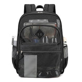 Mesh Backpack for School Beach Heavy Duty Net Bookbag for Girls Boys, Black
