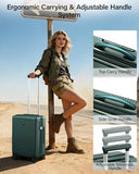 MILADA Carry On Luggage Expandable 20 Inch Hard Shell Suitcases with Wheels