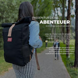 8000Kicks Everyday Hemp Backpack - Lightweight and Weatherproof Backpack for Work and Travel with Anti-theft pocket and Spacious Interior (Beige)