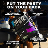 SHITI Coolers Backpack for Camping, Travel, Beach, Soft Lunch Box for Food, Drinks & Ice, Portable, Waterproof 24 Hr Insulated Bag with Shoulder Straps, Customizable, the Midnight Rider, 15 Cans