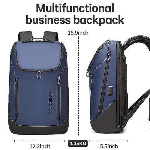BANGE Business Smart Backpack Waterproof fit 15.6 Inch Laptop Backpack with USB Charging Port,Travel Durable Backpack