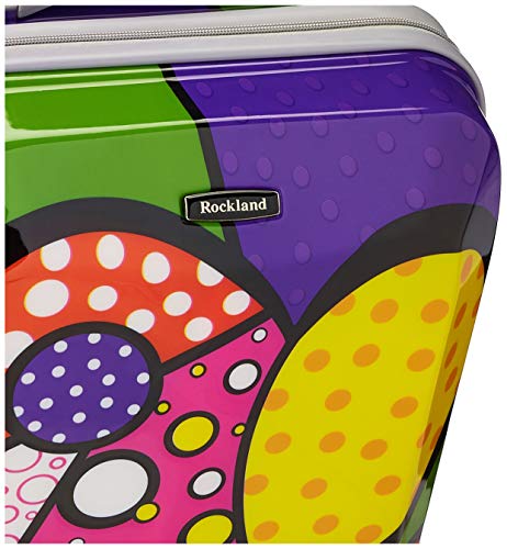 Rockland Vision Hardside Spinner Wheel Luggage, Heart, Carry-On 20-Inch