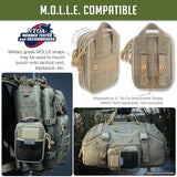MAXPEDITION Double-Decker EDC Pocket Organizer (5” x 2.5” x 7”) EDC Pouch, Tactical Tool Pouch for Organization, MOLLE Accessories for Everyday Carry (Khaki) 0247K