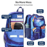 BrainyBees Kids Backpack for Boys - 17 Inch School Bookbag for Grades 3-5