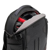 Manfrotto PRO Light Backloader S, Professional Camera Backpack, Top and Rear Access, Double Tripod Attachment, Padded Backpack with Interchangeable Dividers, Black