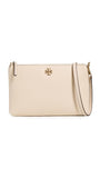 Tory Burch Women's Mercer Pebbled Wallet Crossbody, New Cream, One Size | Backpacks4Less