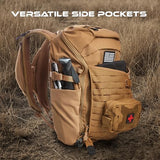 Vertx Siege Backpack - Durable, Water-Resistant with Multiple Compartments for Hiking, Travel, and Everyday Use, Wolf Grey - One Size