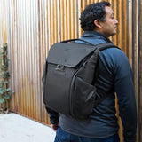 Peak Design Everyday Backpack 20L, Black, MagLatch Top, Dual Side Access, FlexFold Dividers, Fits 15" Laptop, For Camera Carry, Daily Commutes or Travel, Versatile Backpack for Men and Women