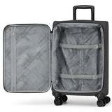 World Traveler Dejuno Jasper 24-Inch Lightweight Expandable Spinner Luggage - Black