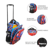 Bioworld Spider-Man Peter & Miles 16" Rolling Travel Backpack